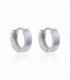 PENDIENTES AROS PLATA LISOS RAYAS 13MM