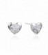 PENDIENTES PLATA CON PIEDRA CORAZON PRES