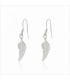 PENDIENTES PLATA LARGO PLUMA HIPPIE