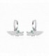 PENDIENTES PLATA ARO  COLOR COCODRILO