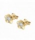 PENDIENTES ORO AMARILLO COMUNION FLOR